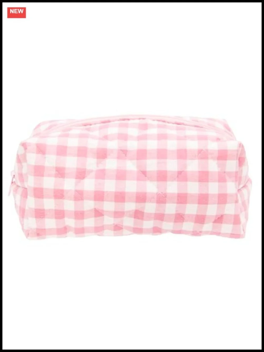 Zipper Cosmetic Pouch Makeup Bag Wide Bottom Organizer Travel Toiletry Case